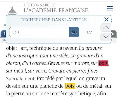 Rechercher dans l’article sur mobile